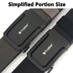 Tushi cinto tático militar para homens, resistente, nylon, metal, fivela automática, cinto de serviço policial, cinto ao ar livre, acessórios esportivos ipsc - Image 6
