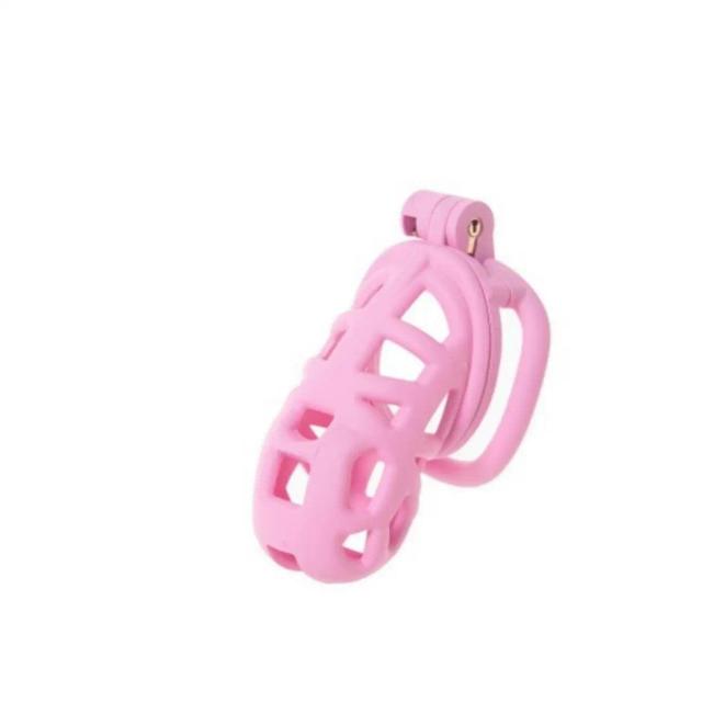 Dispositivo de Castidade Masculino Rosa Cobra 3.0 - Respirável para Abstinência e Flertes