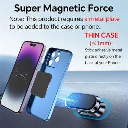 Novo suporte magnético do telefone do carro para iphone 15 14 13 12 11 samsung redmi suporte do telefone celular suporte de montagem magnética no carro - Image 3