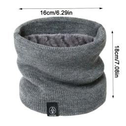 Moda feminina cachecol de malha sólido cashmere como inverno snood cachecóis senhora quente grosso unisex masculino pescoço cachecóis anel - Image 6