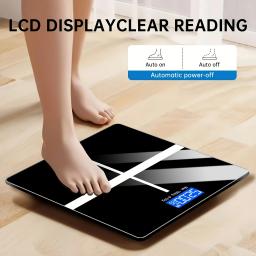 Balança digital de alta precisão: 396 lb/180kg de capacidade Grande LCD Indicador de bateria fraca Plataforma fácil de limpar para casa, academia, escritório - Image 1