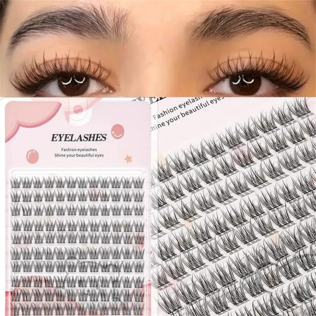 Cílios Postiços Estilo Cartoon Naturais Fáceis de Aplicar Reutilizáveis