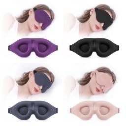 Máscara de dormir 3d bloquear luz máscara de sono para olhos macio dormir ajuda máscara de olho para viagens noite respirável slaapmasker - Image 5