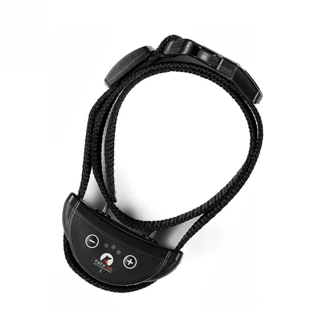Coleira elétrica anti-latidos para cães, dispositivo automático anti-latidos para cães de estimação, recarregável, à prova d'água, coleira de treinamento para cães