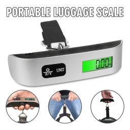 Balança de bagagem 110lb 50kg Digital portátil pendurado balança de bagagem para mala de viagem balança de peso - Image 1