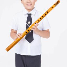 Flauta de Bambu, Flauta Vertical, Instrumento Musical Tradicional de Sopro de Madeira Premium - Image 1