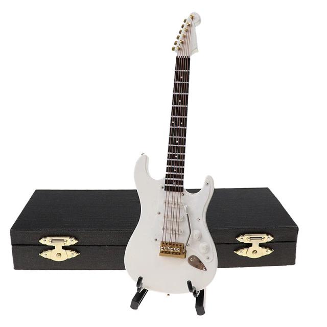 Miniatura de Guitarra Elétrica em Madeira - Decoração Premium 10-24cm