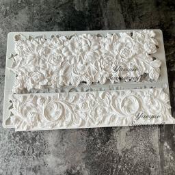 Molde de Silicone para Flores, Molde de Silicone para Resina Epóxi, Molde de Gesso, Molde para Bolo, Moldes para Fondant, Ferramentas para Decoração de Bolos, Moldes de Resina DIY - Image 3