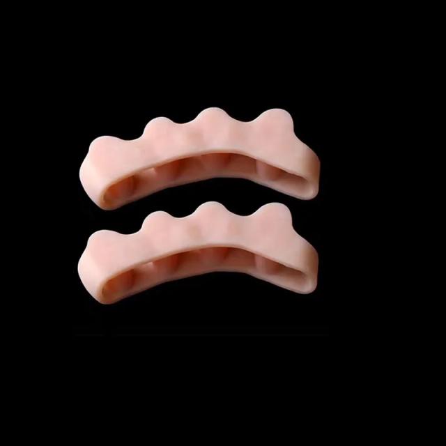 Separador de Dedos de Silicone para Pés 2 Peças Alinhador de Dedos