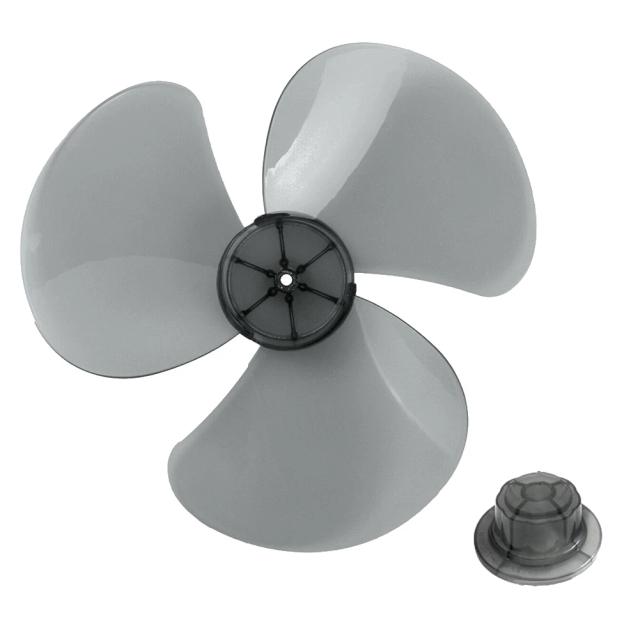 Lâmina de Ventilador Plástico 14" 3 Pás para Ventilador de Mesa/Pedestal