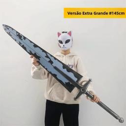 Espada Demoníaca Asta Trevo de Cinco Folhas Preta, Modelo de Borracha Grande, Arma de Brinquedo, Adereço de Cosplay, Acessóri... - Image 2