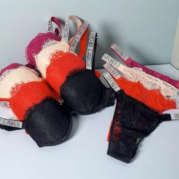 Novo Conjunto de Sutiã e Calcinha Sexy da Victoria's Secret para Mulheres, Confortável, com Efeito Push Up, Ajustável, com Renda e Almofadas - Image 6