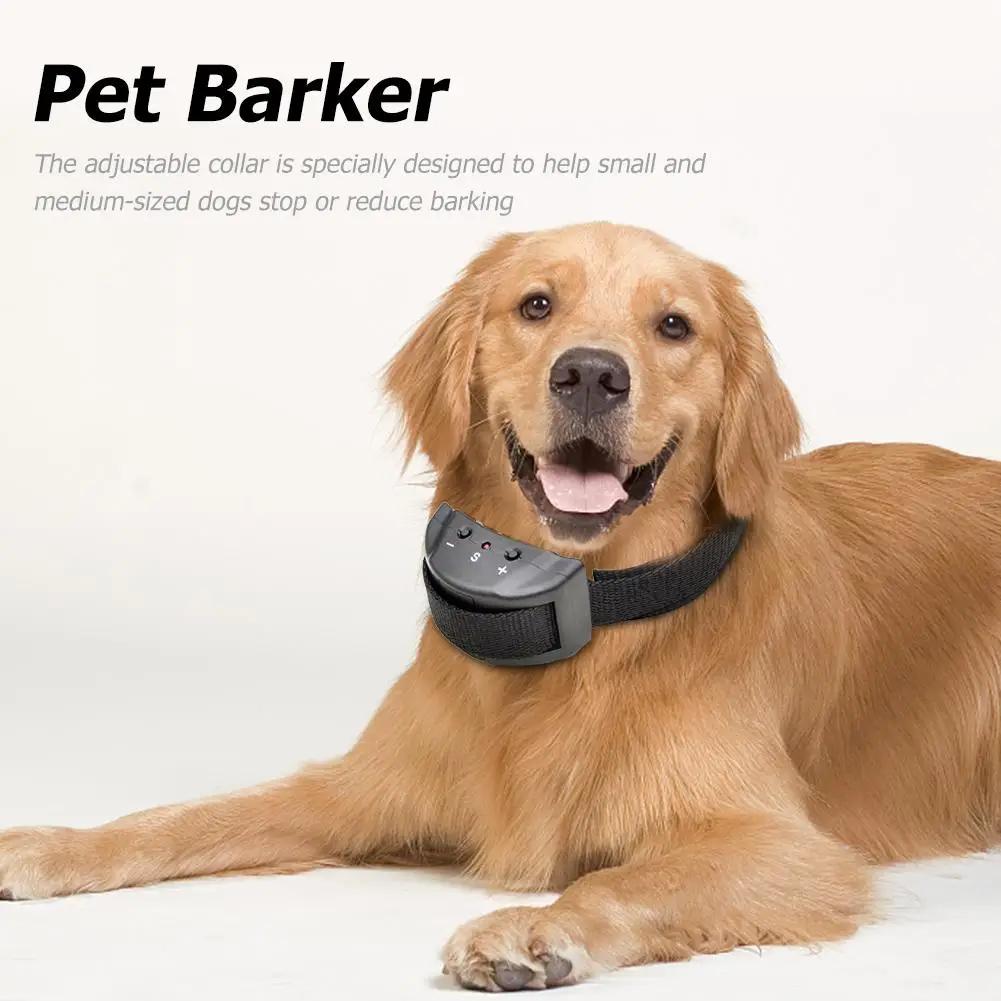 Coleira Elétrica Automática Ajustável Anti-Latido para Treinamento de Cães - Suprimentos para Adestramento de Animais de Estimação