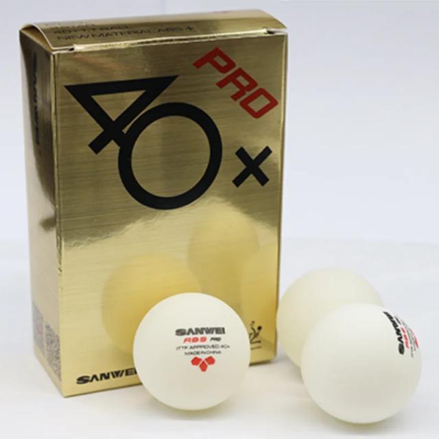 SANWEI ABS PRO 3-Star 40+ Bolas de Tênis de Mesa 6 Unidades