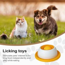 Lamber brinquedos para cães interativos brinquedos para cães alimentador lento dispensador de alimentos para treinamento de cachorros enriquecimento gato caixa de alimentação acessório - Image 2