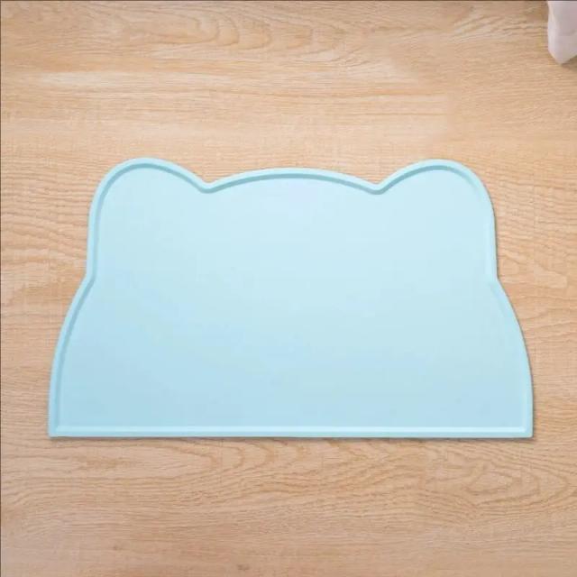 Tapete de Alimentação Pet Silicone Antiderrapante Fácil Limpeza Lavável Comida Gato Cão