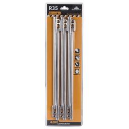 Campingmoon R40-6 estacas de barraca de aço resistente com design de gancho e furo para mochila ao ar livre barraca de acampamento dossel - Image 4