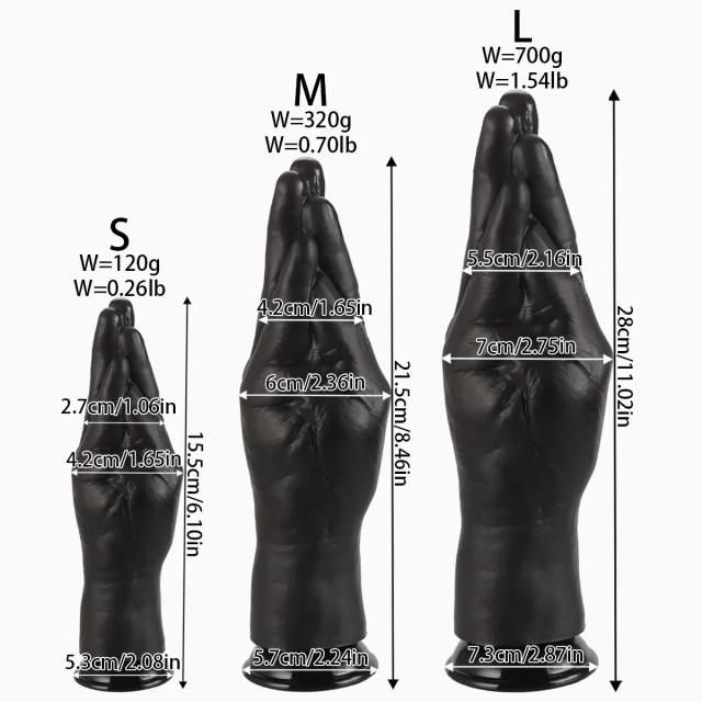 Dildo para fisting, plug anal grande, plug anal em formato de mão enorme, dilatador, expansor, brinquedo sexual adulto, expansão anal, treinamento anal para mulheres e homens 18+