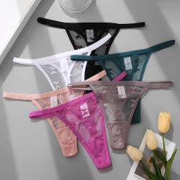 2 Pçs/Set Malha G-String Calcinhas das Mulheres Roupa Interior Transparente Mulheres Sem Costura Tanga Feminina Cuecas Íntimos Lingerie S-XL - Image 3