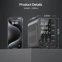 Fonte de alimentação de laboratório dc 30v 60v 120v regulador de tensão ajustável fonte de alimentação de comutação de corrente predefinida liga/desliga - Image 6