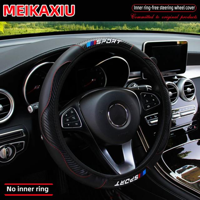 SPORT Capa de Volante Fibra de Carbono Acessórios Automotivos 37-38 cm