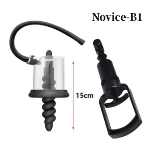 Nova bomba anal manual de vácuo rosebud bomba brinquedos sexuais para homens mulheres sm ventosa estimulador de próstata ânus dilatador butt plug conjunto