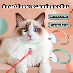 Coleira Laser Recarregável para Gatos, Brinquedo Interativo Automático com Infravermelho para Gatinhos, Alivia a Ansiedade, Suprimentos para Animais de Estimação - Image 3