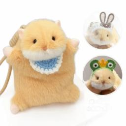 Chaveiro de Pelúcia de Hamster Fofo, Design para Alívio do Estresse, Pingente Macio para Bolsa, Brinquedo de Pelúcia de Animal Durável, Presente - Image 3