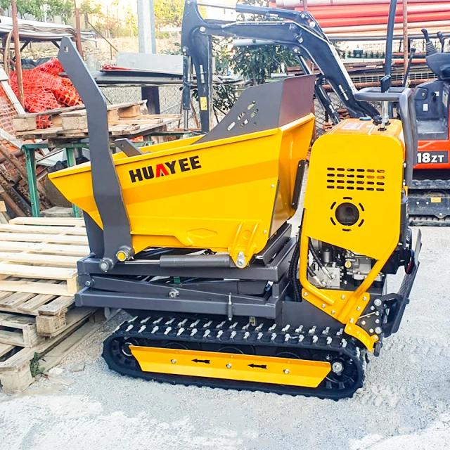HUAYEE Dumper Automático com Esteiras Veículo de Engenharia