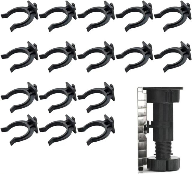 Clip de Rodapé de Cozinha Plástico 16 Peças (Diâmetro 29mm)