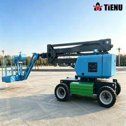 Plataforma Elevatória Tipo Tesoura Autopropelida, Especialmente Projetada para Terrenos Irregulares, Elevação Estável com Carga Pesada. - Image 2