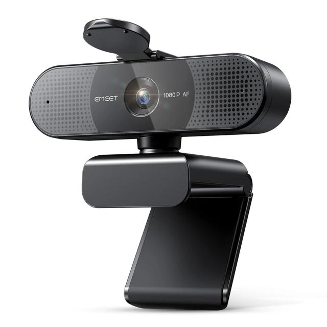 EMEET Webcam 4K UHD PDAF Foco Automático Microfones Duplos