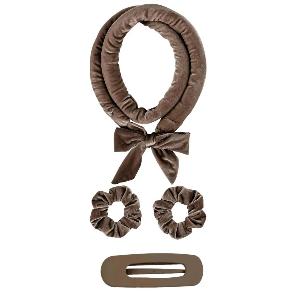 Sem calor rolos de cabelo sem calor haste de ondulação bandana macio modelador de cabelo cetim cachos dormir bonnet noite boné ferramentas estilo - Image 1