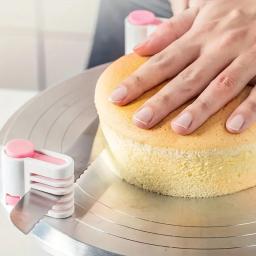Cortador profissional de nivelador de bolo e cortador de camada, fatiador de bolo criativo de 5 camadas ajustável, ferramentas diy para assar pão dividido, fatiador de torradas - Image 4