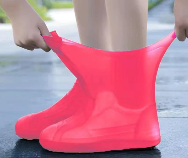 Capa de Silicone Impermeável Rain Boot Overshoes Reutilizável Antiderrapante para Chuva