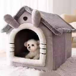 Universal destacável e lavável Pet House, quente e grosso, bonito, confortável, gato e cão, novo, inverno - Image 4
