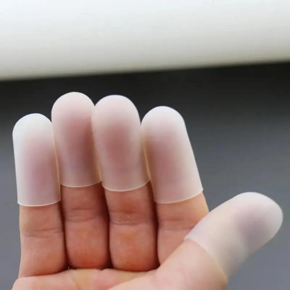 Protetor de dedo de silicone, 5 peças, resistente a altas temperaturas, capa antiderrapante para dedos - Image 1