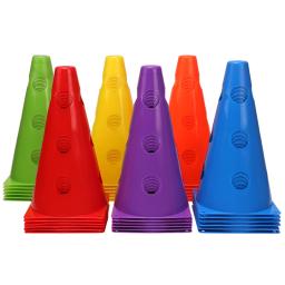 12PCS 18PCS 24PCS 30PCS 36PCS Cones de marca duráveis Futebol Agilidade Treinamento Esporte com furo - Image 2