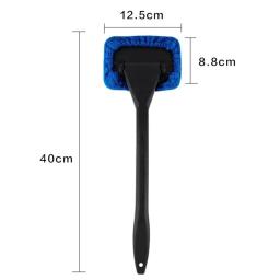 Kit de escova para limpeza de janelas de carro, ferramenta de lavagem para limpeza de para-brisa, limpador de vidro interno com alça longa, acessórios para carro - Image 4