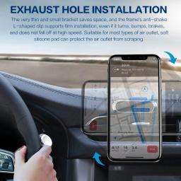 360 °   Suporte magnético do telefone do carro ímã smartphone suporte móvel celular gps suporte para iphone 13 12 xr xiaomi mi huawei samsung lg - Image 5