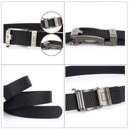 Cinto tático de fivela automática de metal para homens, cinto de nylon grosso, calças jeans multifuncionais ao ar livre, moda - Image 3