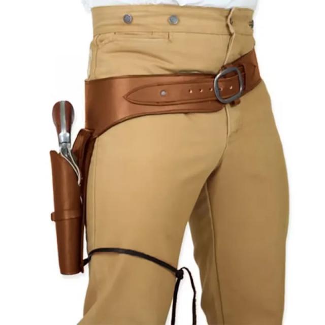 Coldre Steampunk Velho Oeste Cowboy Revólver Gunslinger Cosplay Acessório Halloween