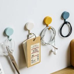 Gancho de parede autoadesivo, forte, sem perfuração, bolsa de casaco, porta do banheiro, cabide de toalha de cozinha, acessórios de armazenamento doméstico com 10 peças - Image 4