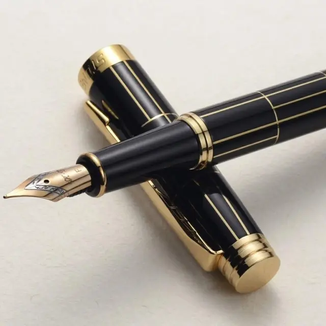 Caneta-tinteiro de metal STONEGO Deluxe com conversor de tinta para escrita e desenho, caneta de caligrafia para escritório, escola, presente