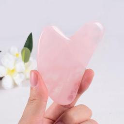 Ferramentas de Massagem Facial Gua Sha de Pedra Natural Jade para Cuidados com a Pele e Rolo Gue Che para SPA - Image 2
