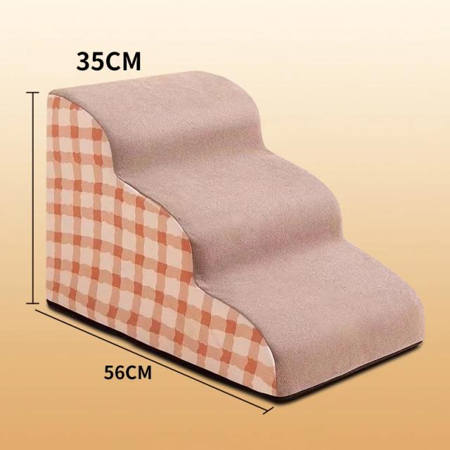 Rampa Escada Pet 2/3 Degraus Antiderrapante com Espuma de Memória
