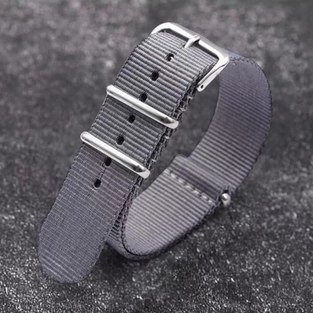 Pulseira Universal Nylon Lona Nato para Relógio 18mm 20mm 22mm