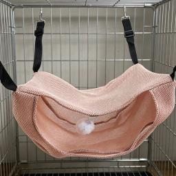 Cama Suspensa de Malha Respirável para Gatos, Fácil de Fixar, Casa de Dormir Aconchegante e Espessa para Gaiola de Gatos e Porquinhos-da-Índia - Image 5