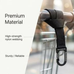 Mosquetão Multifuncional com Gancho de Mola, Clipe Rápido EDC para Pendurar Bicicletas Elétricas, Chaveiro DIY para Mochilas e Equipamentos de Acampamento - Image 4
