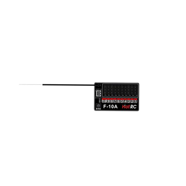Hotrc HT-8A/HT-10A 2.4G 8CH/10CH Transmissor com Receptor F-08A para Aeronaves, Carros, Navios e Tanques RC